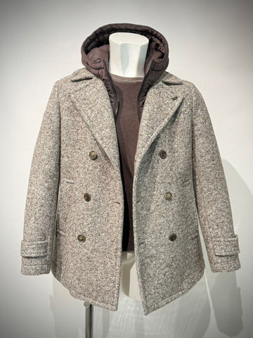 W5-IVER170 Cappotto Doppiopetto Noce