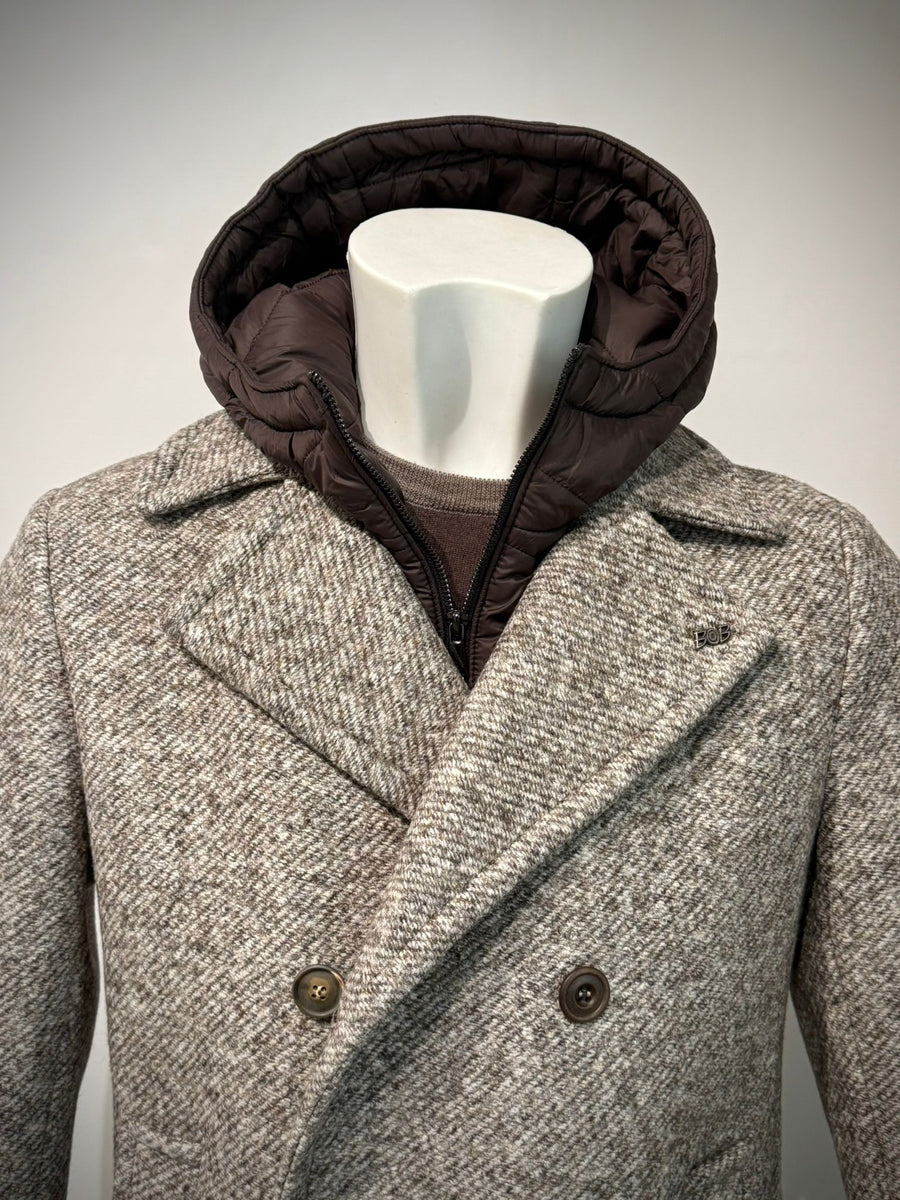 W5-IVER170 Cappotto Doppiopetto Noce