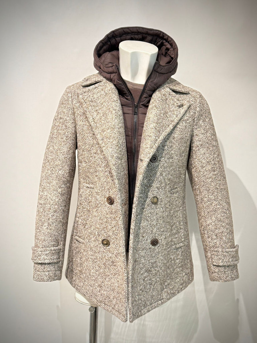 W5-IVER170 Cappotto Doppiopetto Noce