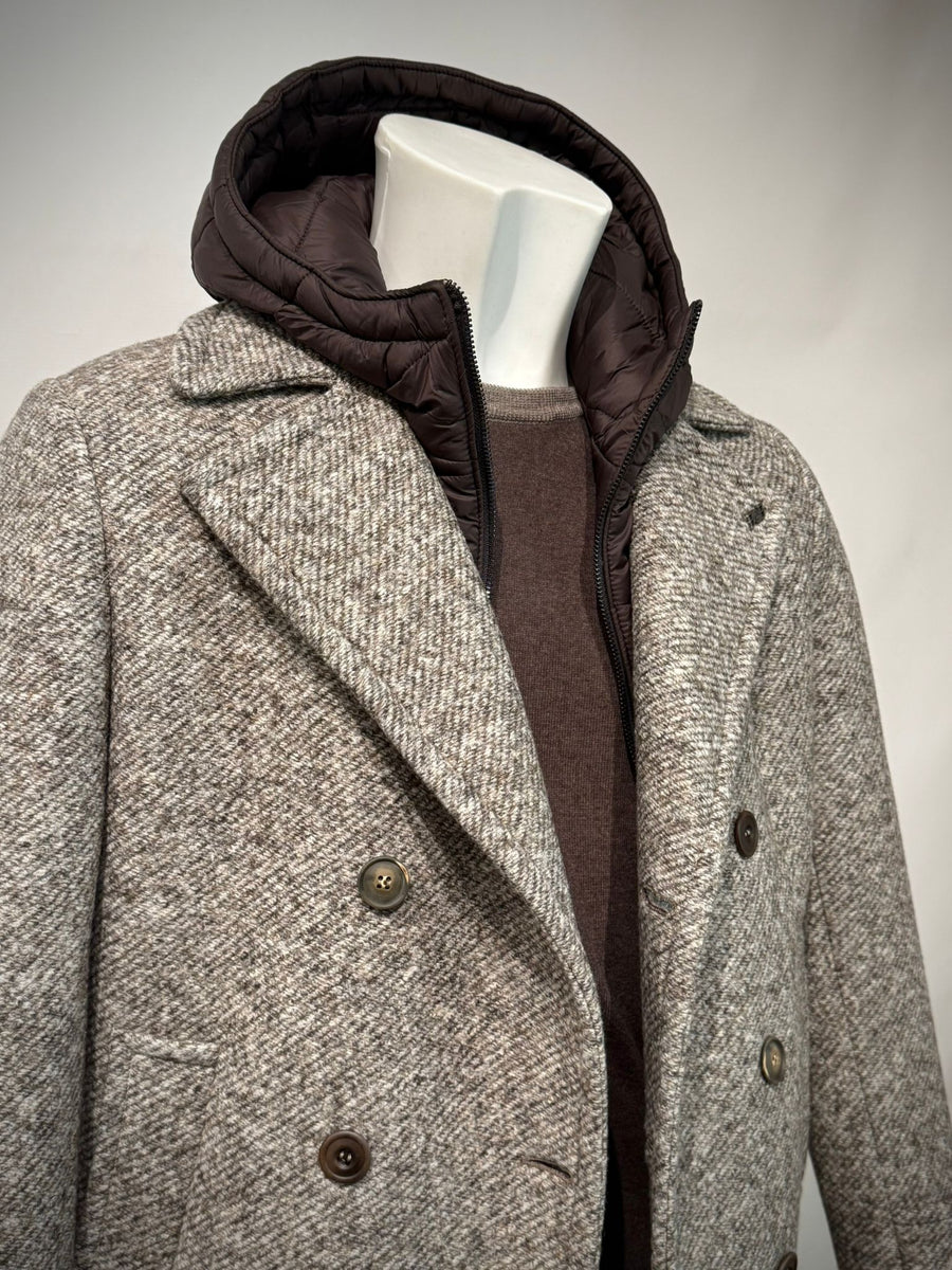 W5-IVER170 Cappotto Doppiopetto Noce