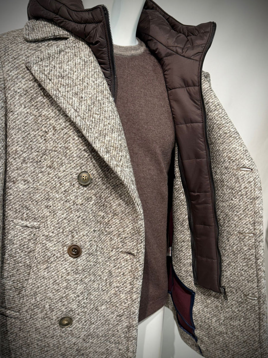 W5-IVER170 Cappotto Doppiopetto Noce