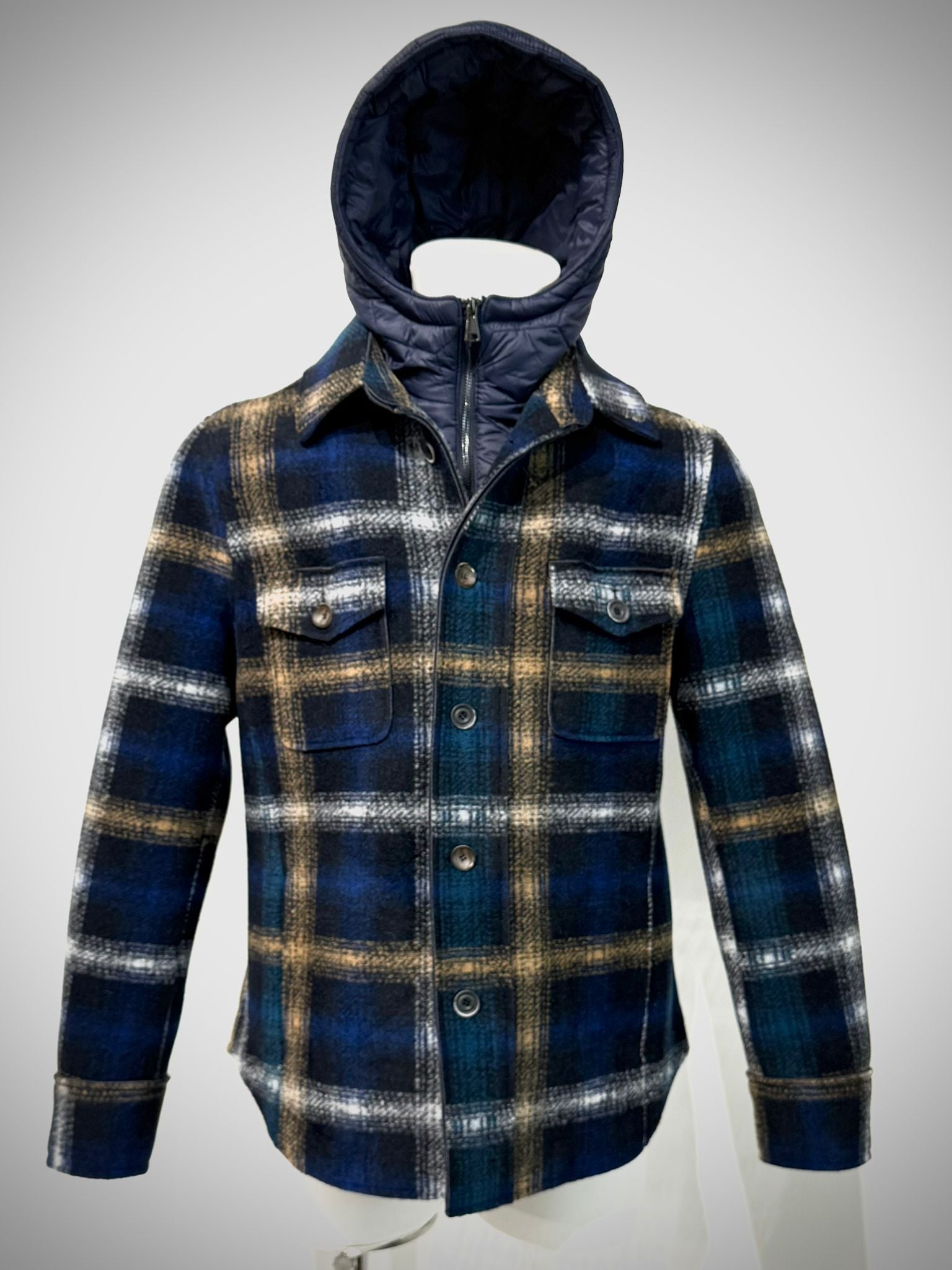 W5-WESTON199 Giacca Overshirt Quadri Var.1