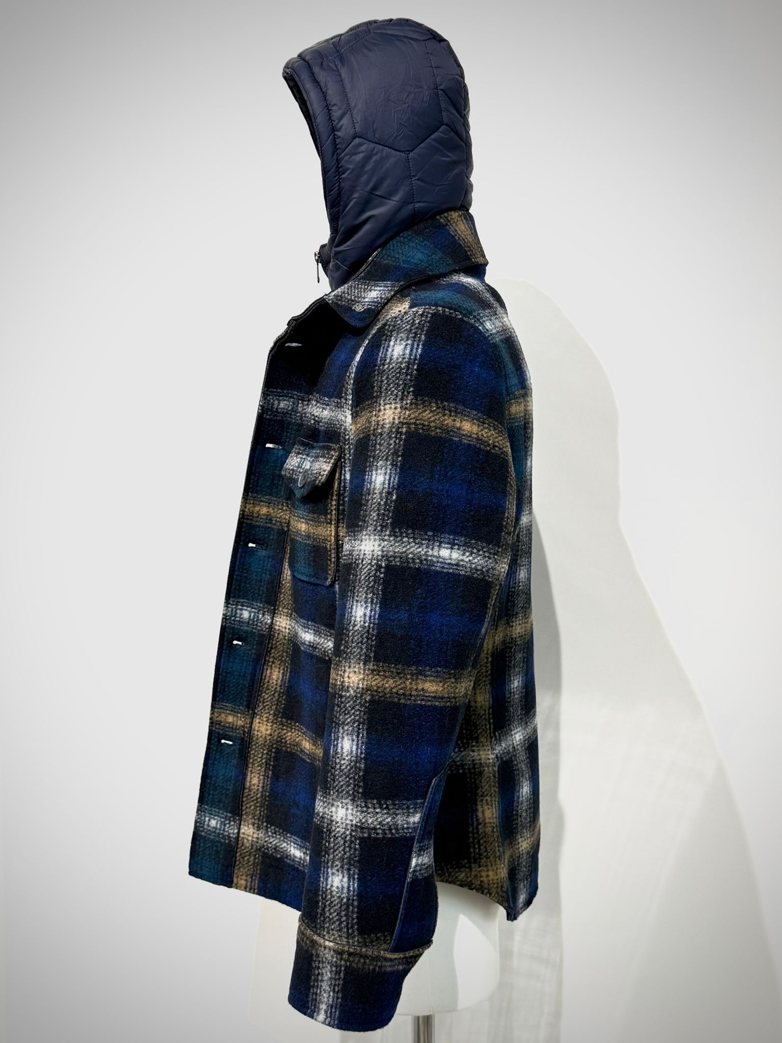 W5-WESTON199 Giacca Overshirt Quadri Var.1