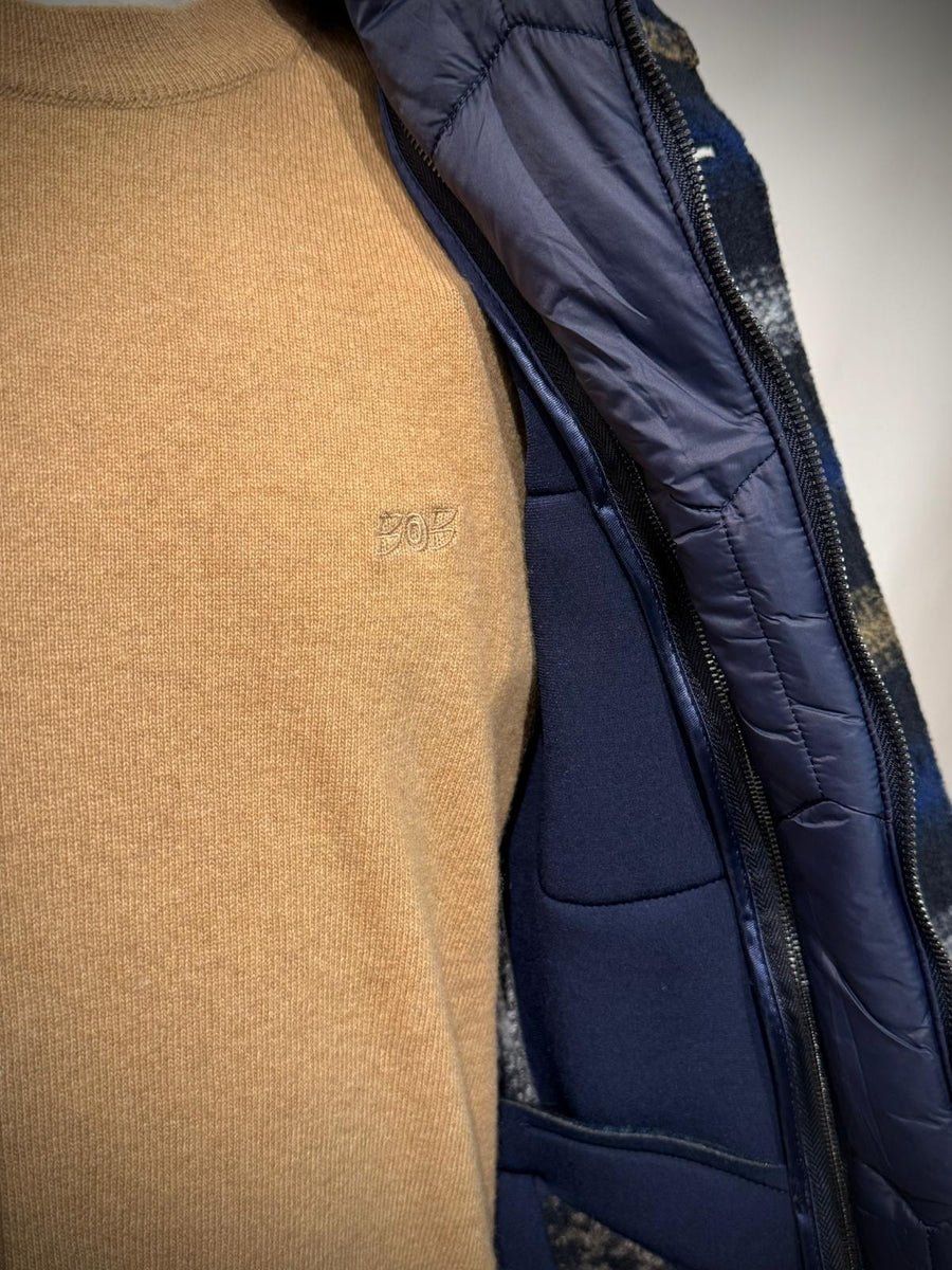 W5-WESTON199 Giacca Overshirt Quadri Var.1