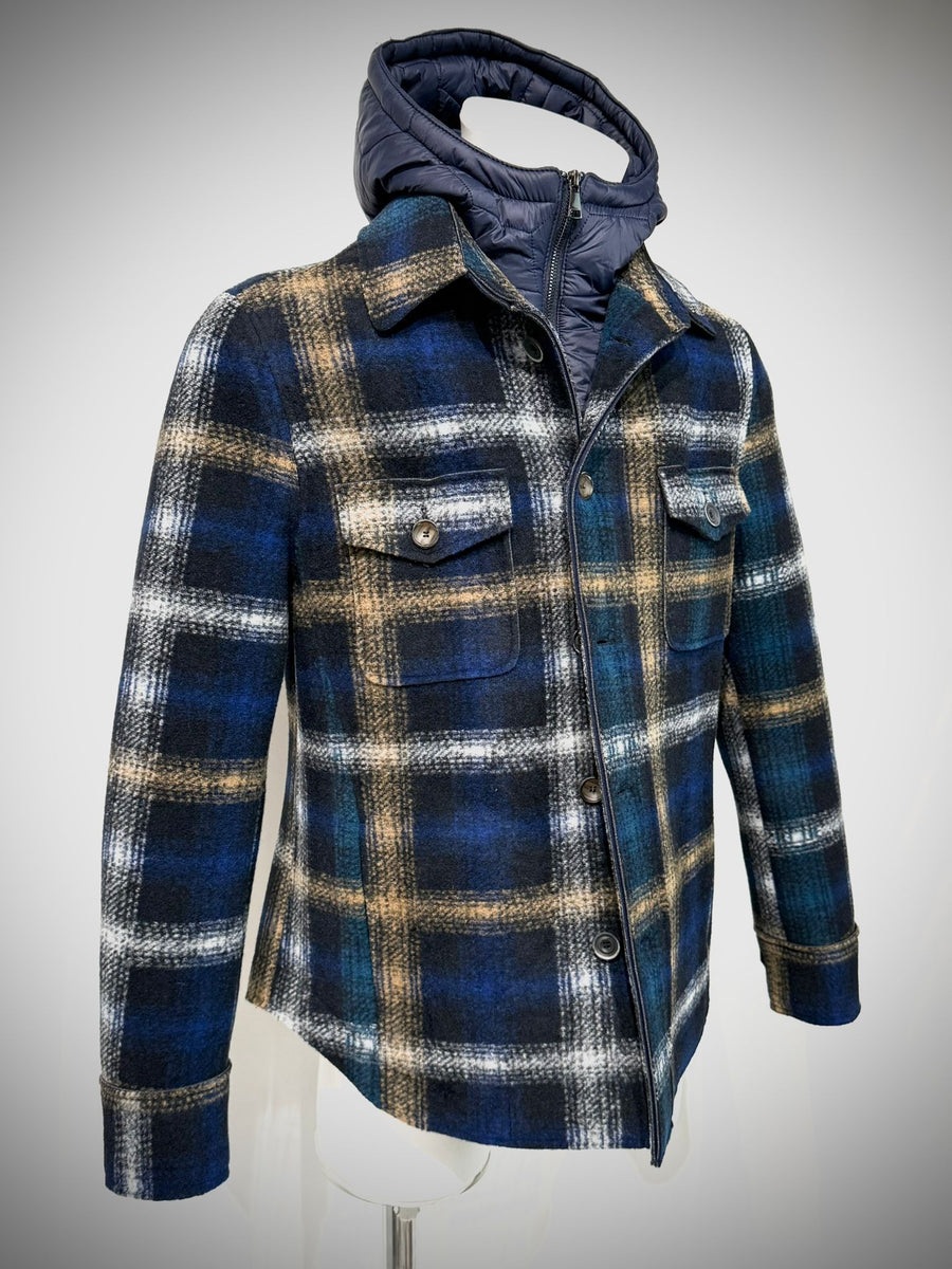 W5-WESTON199 Giacca Overshirt Quadri Var.1