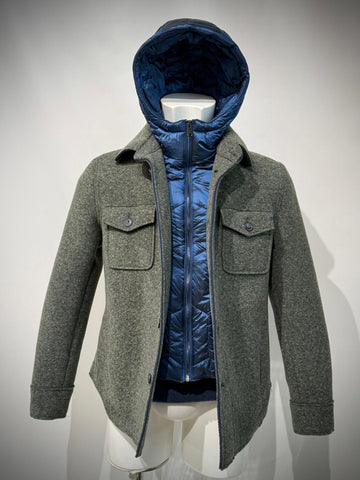 W5-PERCY160 Giacca Overshirt Verde
