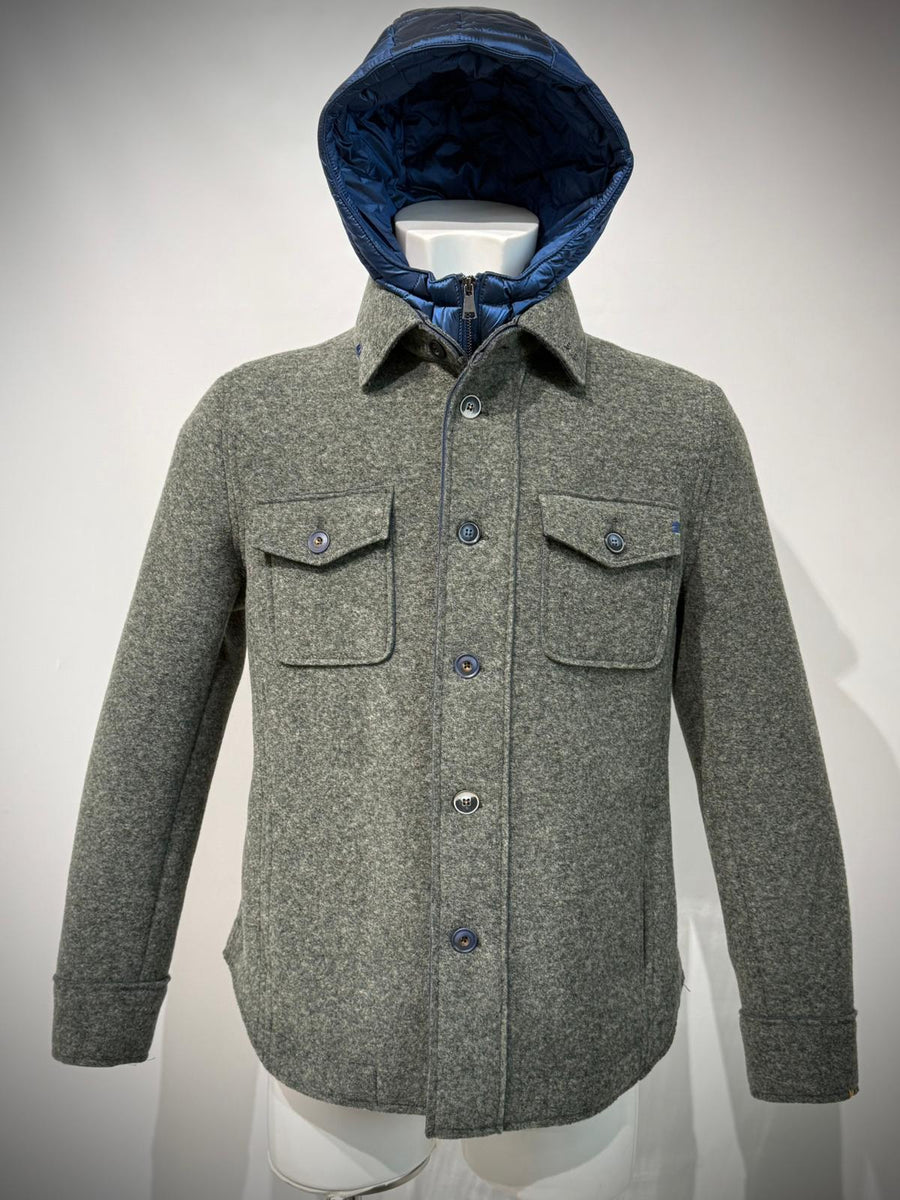 W5-PERCY160 Giacca Overshirt Verde