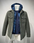 W5-PERCY160 Giacca Overshirt Verde