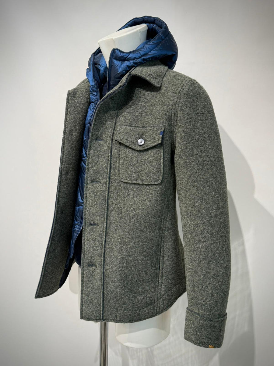 W5-PERCY160 Giacca Overshirt Verde