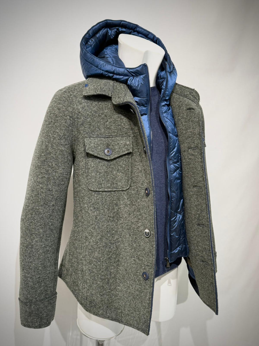 W5-PERCY160 Giacca Overshirt Verde