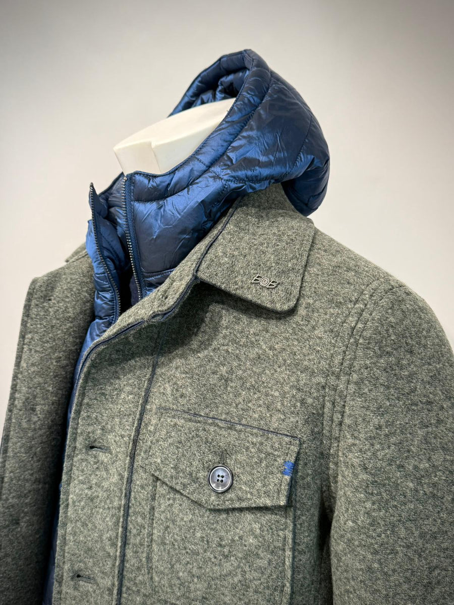 W5-PERCY160 Giacca Overshirt Verde