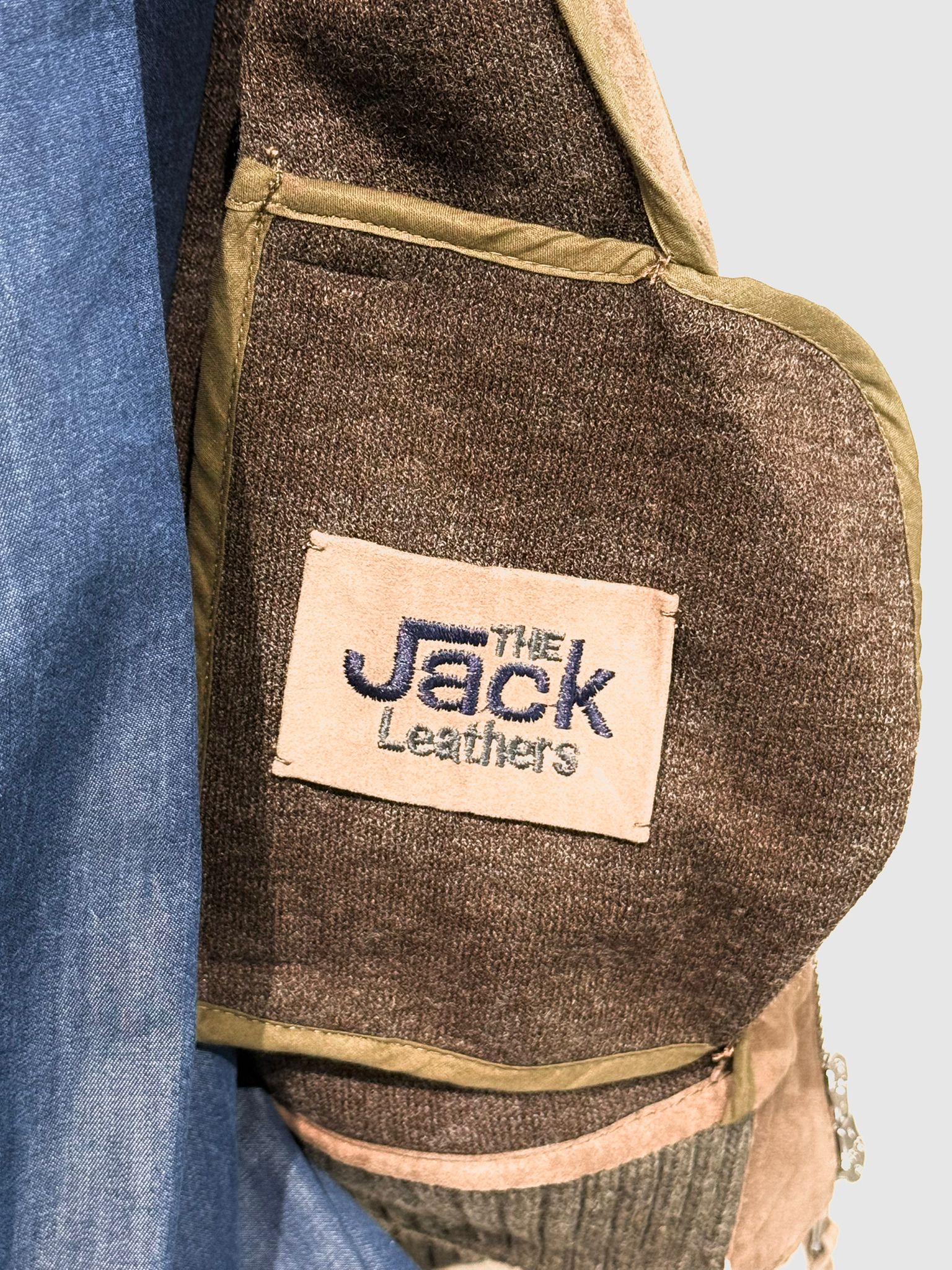 UW5-THAMES KNIT Giubbotto Ibrido Suede Maglia Sesamo/Stone Man