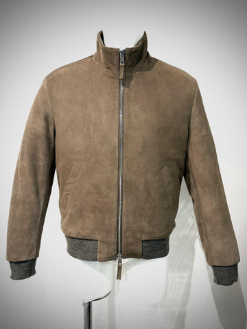 UW5-TOBIA Giubbotto Suede Palude Man