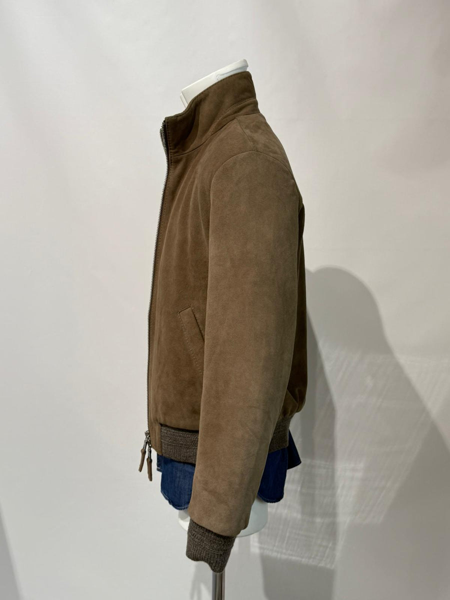 UW5-TOBIA Giubbotto Suede Palude Man