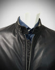 UW4-EAST VILLAGE Giubbotto In Pelle Black Man