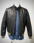 UW4-EAST VILLAGE Giubbotto In Pelle Black Man