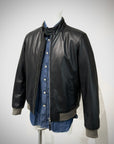 UW4-EAST VILLAGE Giubbotto In Pelle Black Man