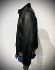 UW4-EAST VILLAGE Giubbotto In Pelle Black Man