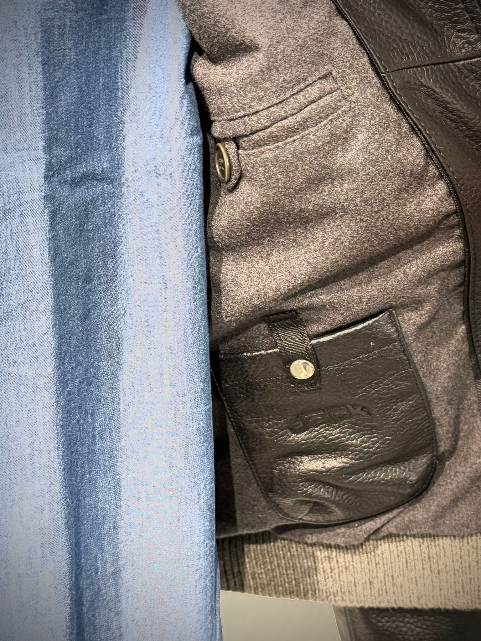 UW4-EAST VILLAGE Giubbotto In Pelle Black Man