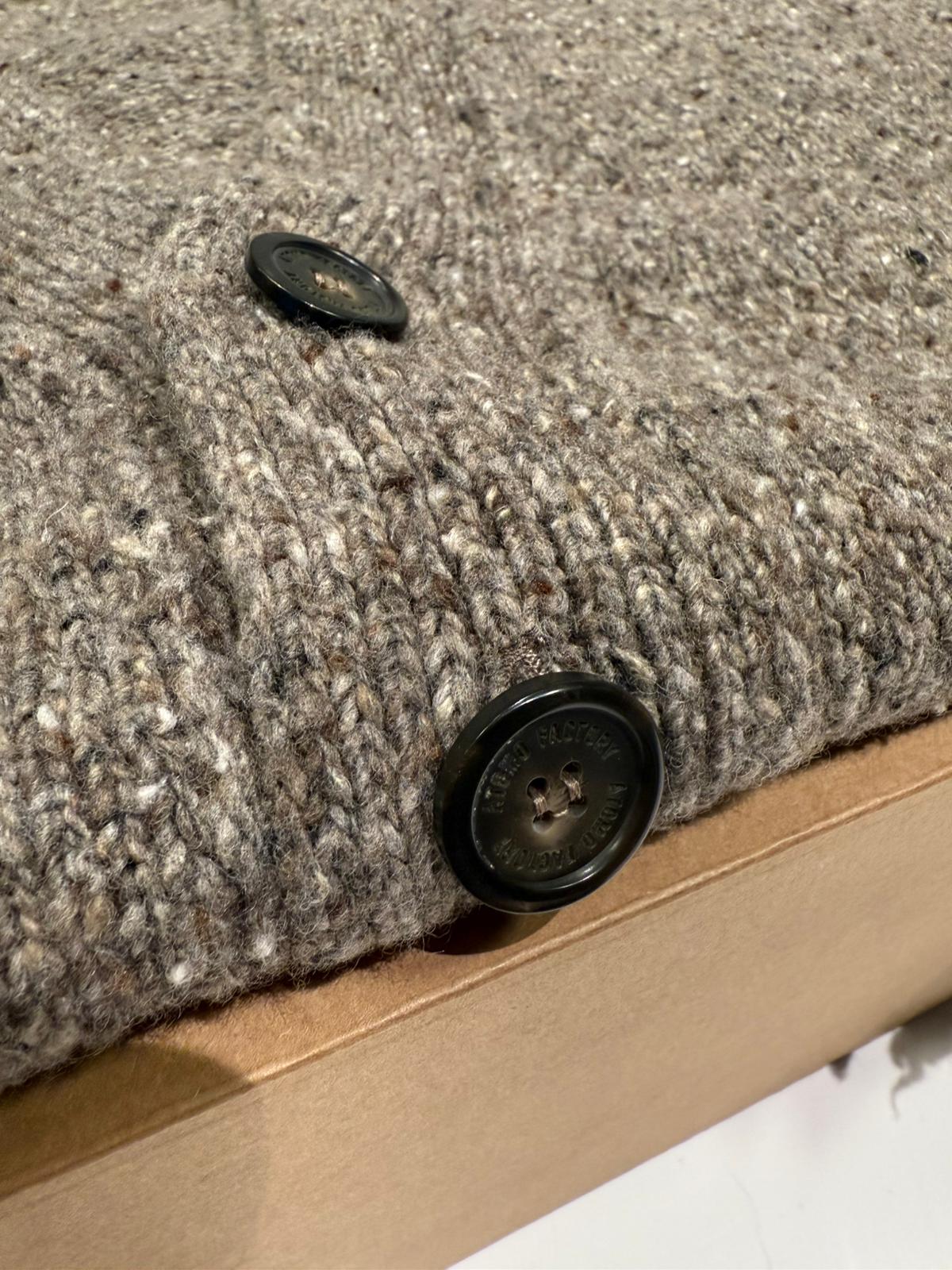 W5-69 Cardigan Melange Tortora Man