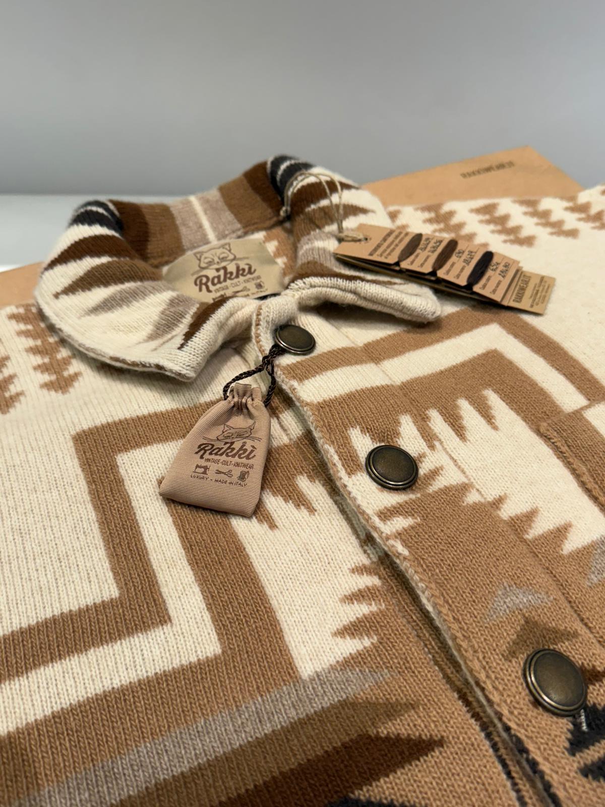 UW5-PUEBLO Overshirt NAVAJO Avorio Man