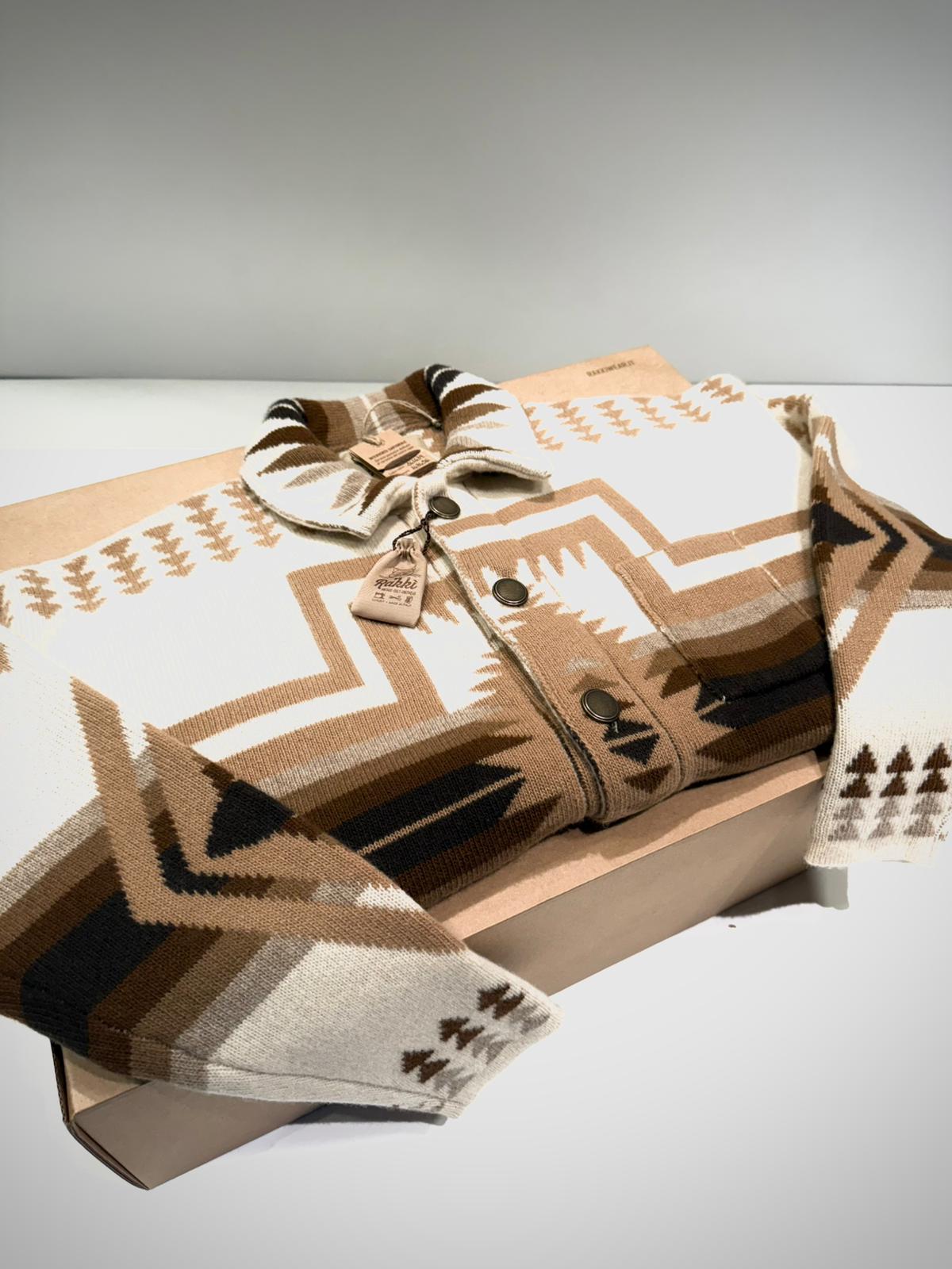 UW5-PUEBLO Overshirt NAVAJO Avorio Man