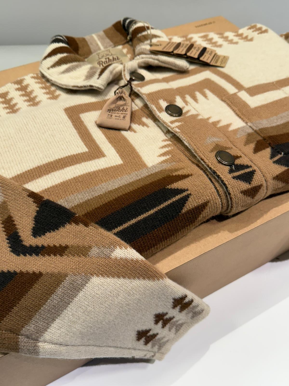 UW5-PUEBLO Overshirt NAVAJO Avorio Man