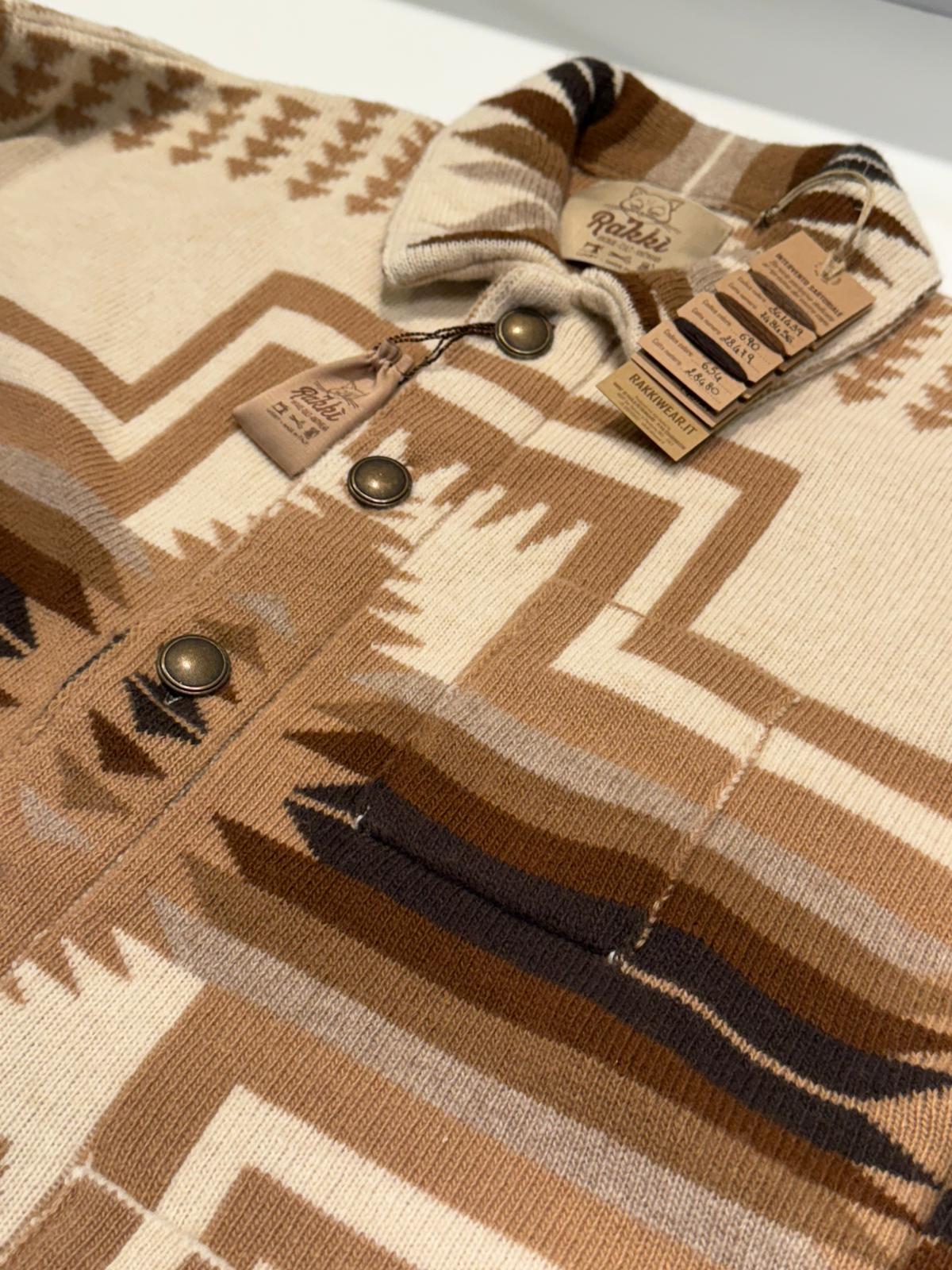 UW5-PUEBLO Overshirt NAVAJO Avorio Man