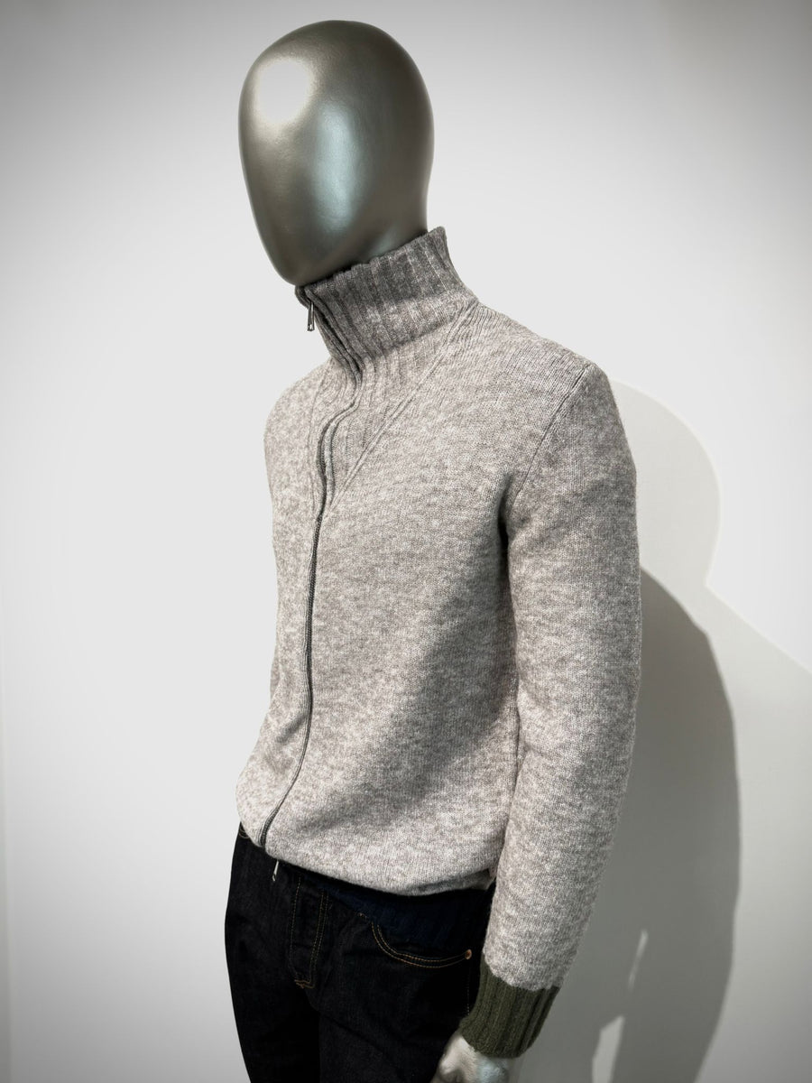 W5-BRODY Maglia Ciclista Zip Grigio Man
