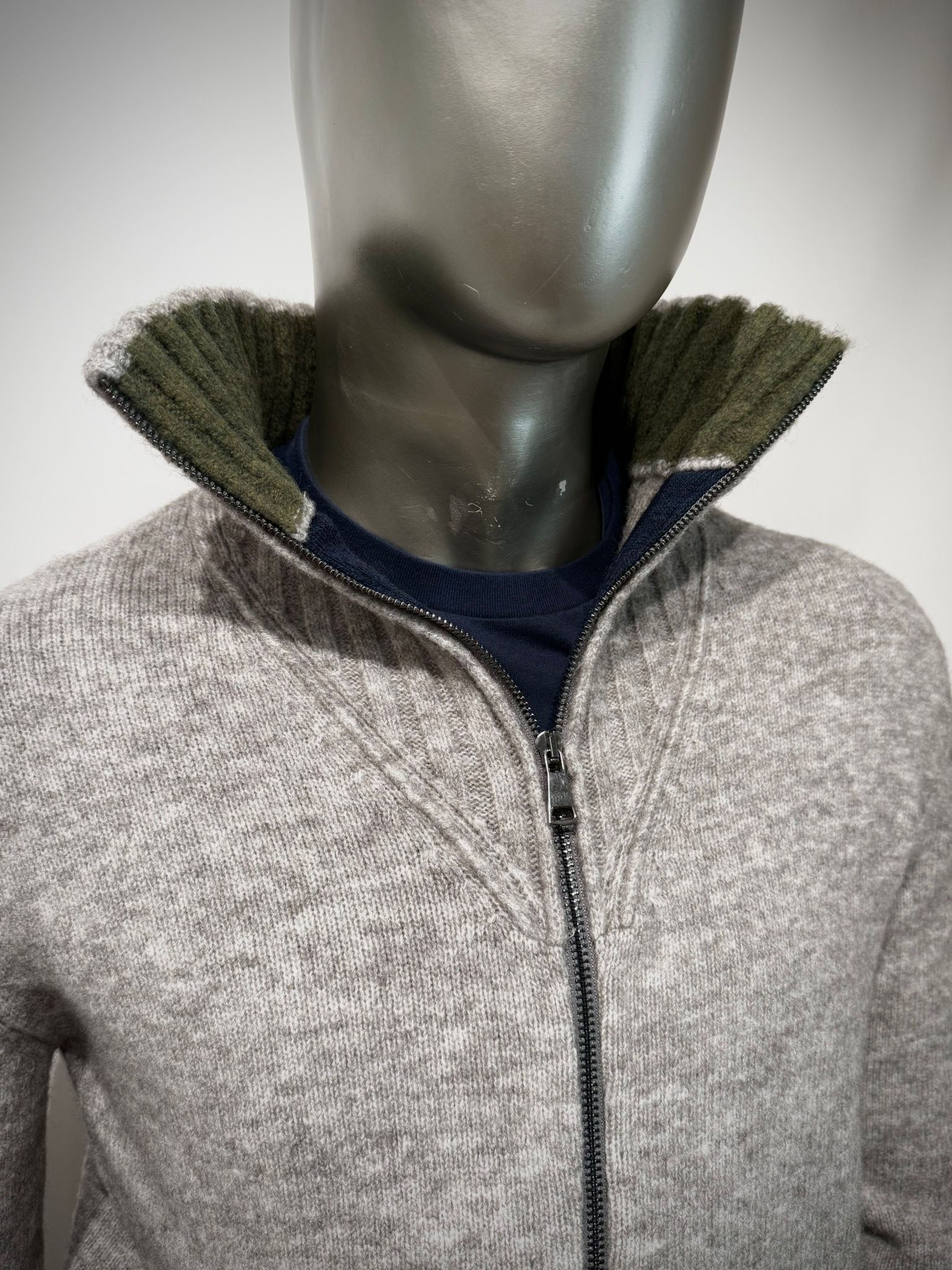 W5-BRODY Maglia Ciclista Zip Grigio Man