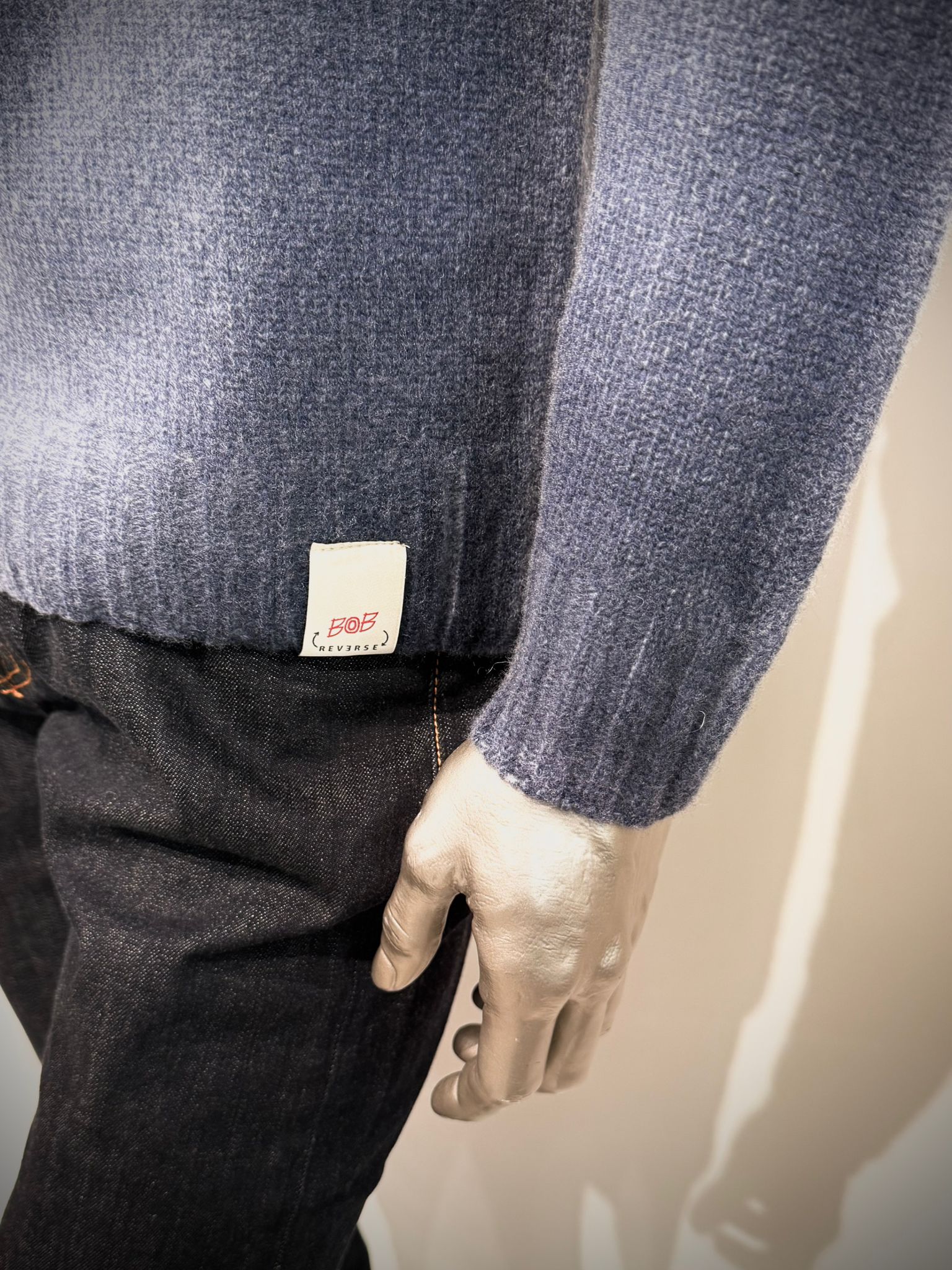 W5-BRADLEY Maglia Reversibile Blu/Beige Man