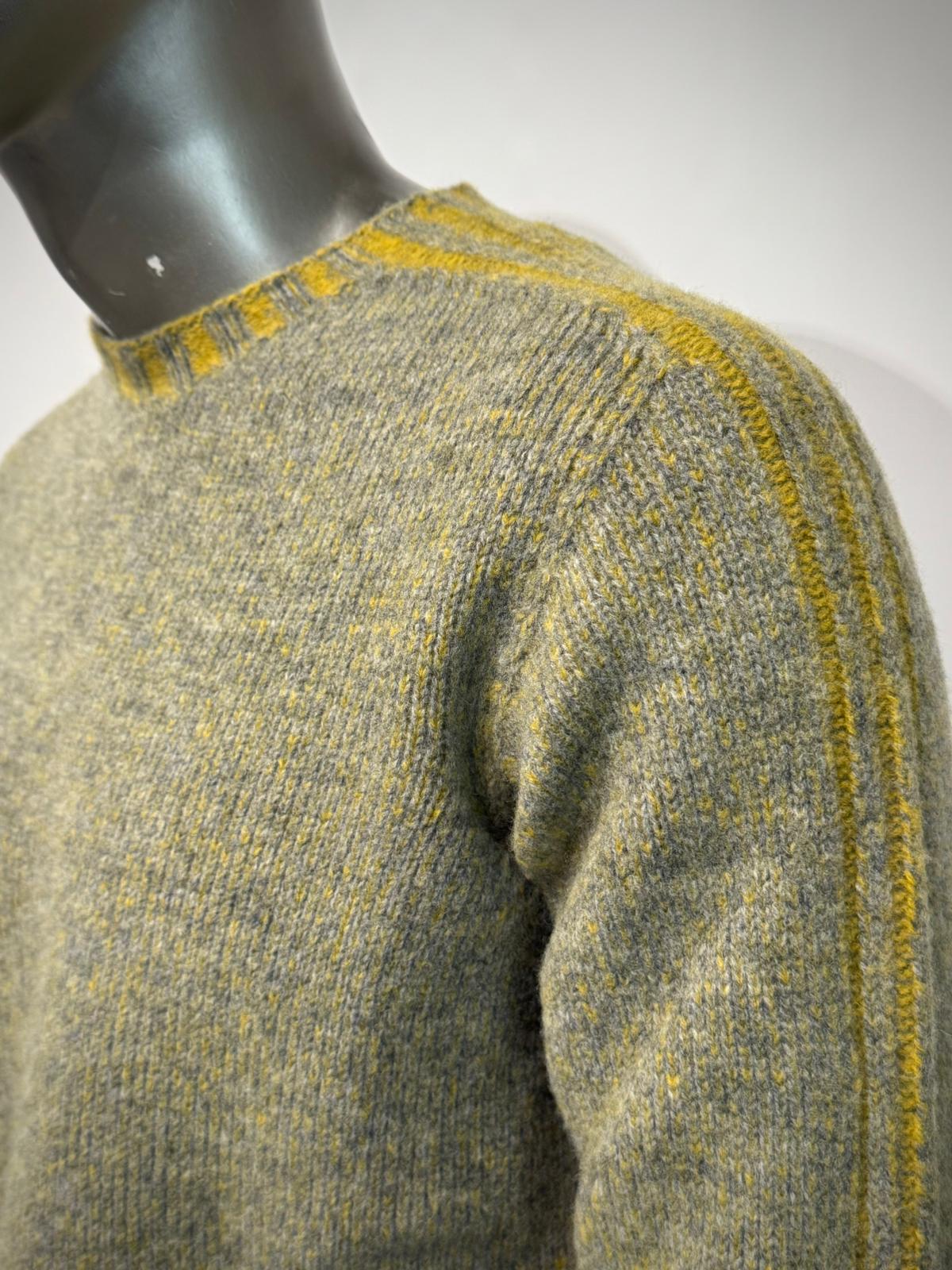 W5-FIN Maglia Girocollo Vanisé Grigio/Ocra Man