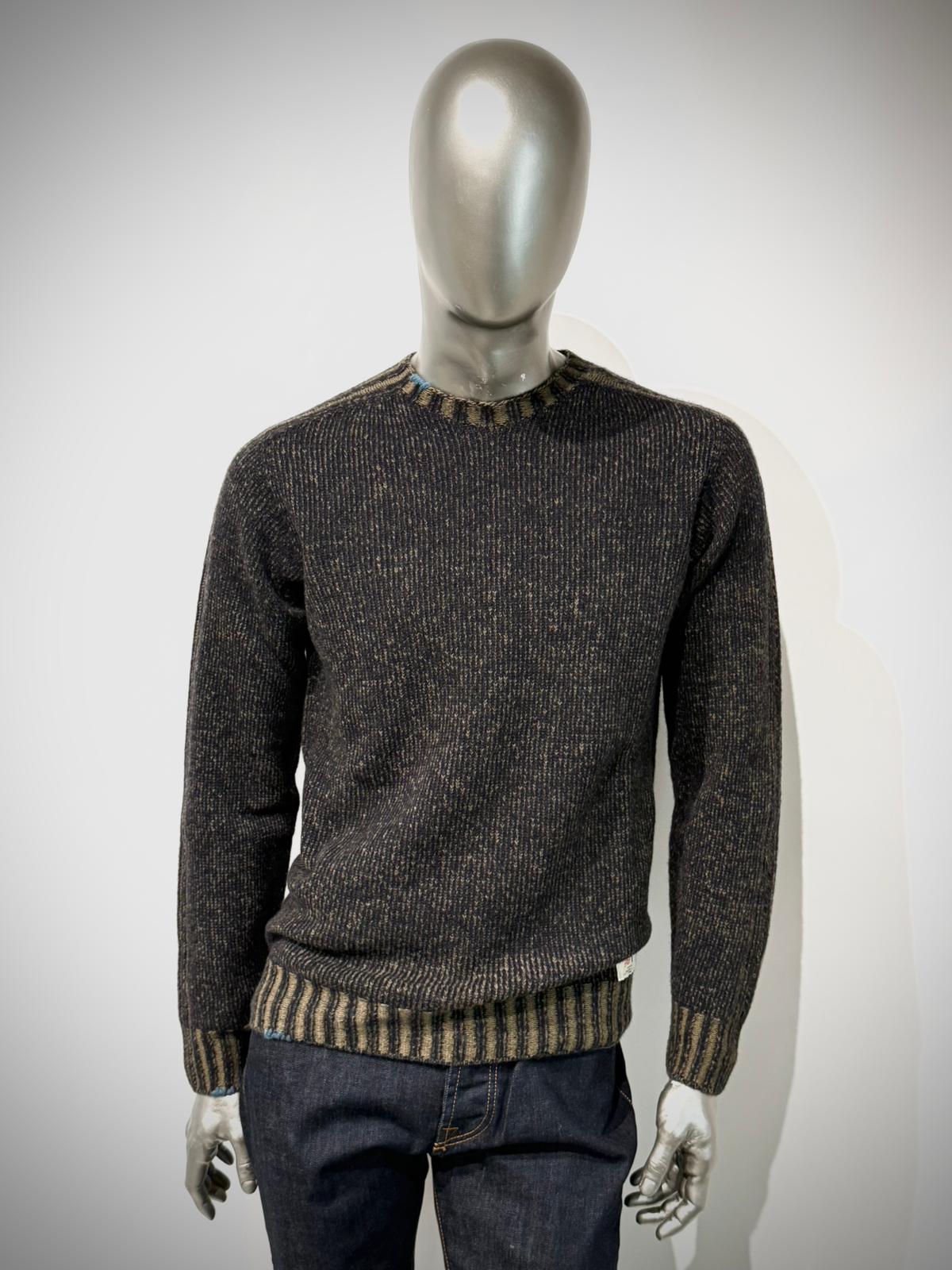 W5-FIN Maglia Girocollo Vanisé Blu/Muschio Man