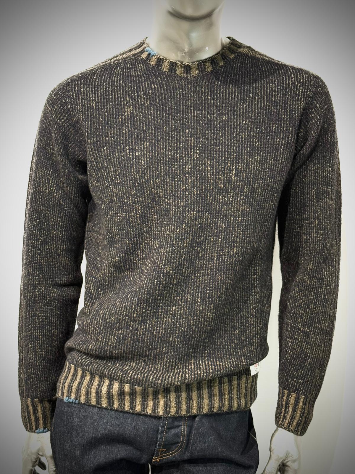 W5-FIN Maglia Girocollo Vanisé Blu/Muschio Man