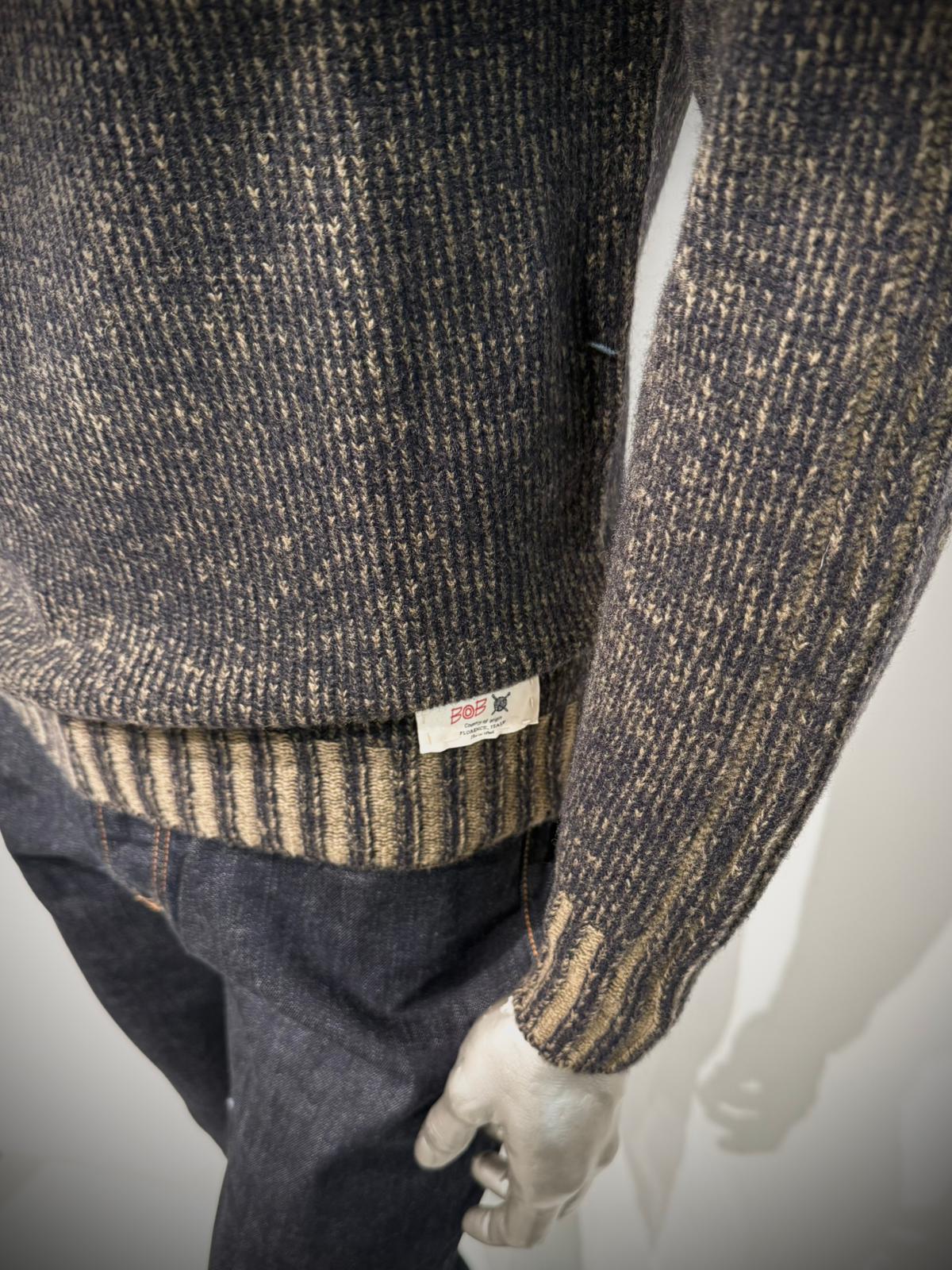 W5-FIN Maglia Girocollo Vanisé Blu/Muschio Man