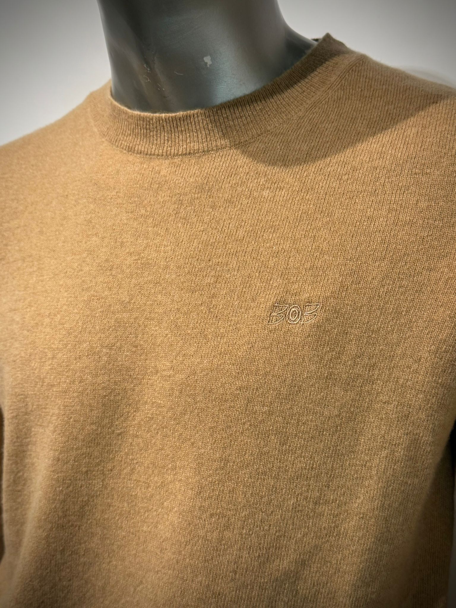 W5-FOSTER Maglia Girocollo Toppe Beige Man