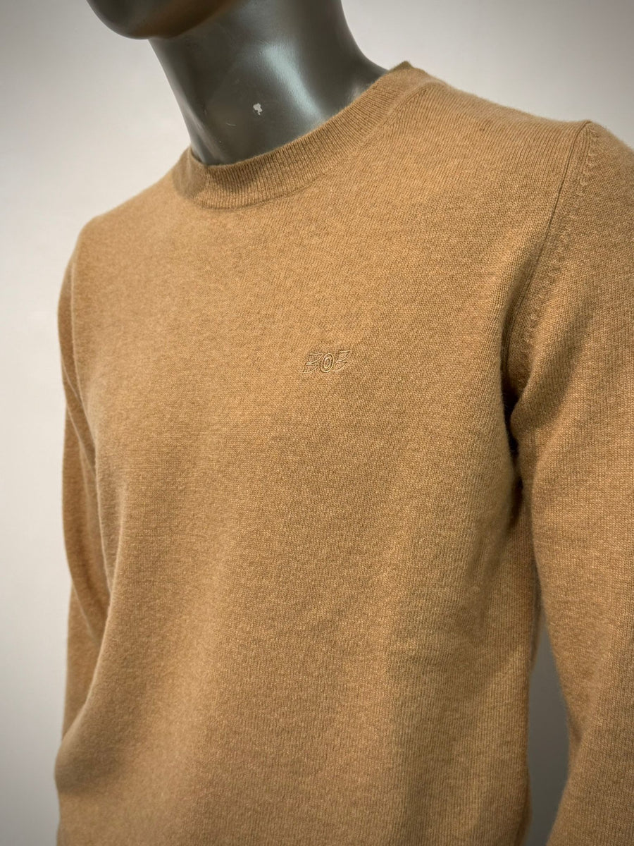 W5-FOSTER Maglia Girocollo Toppe Beige Man