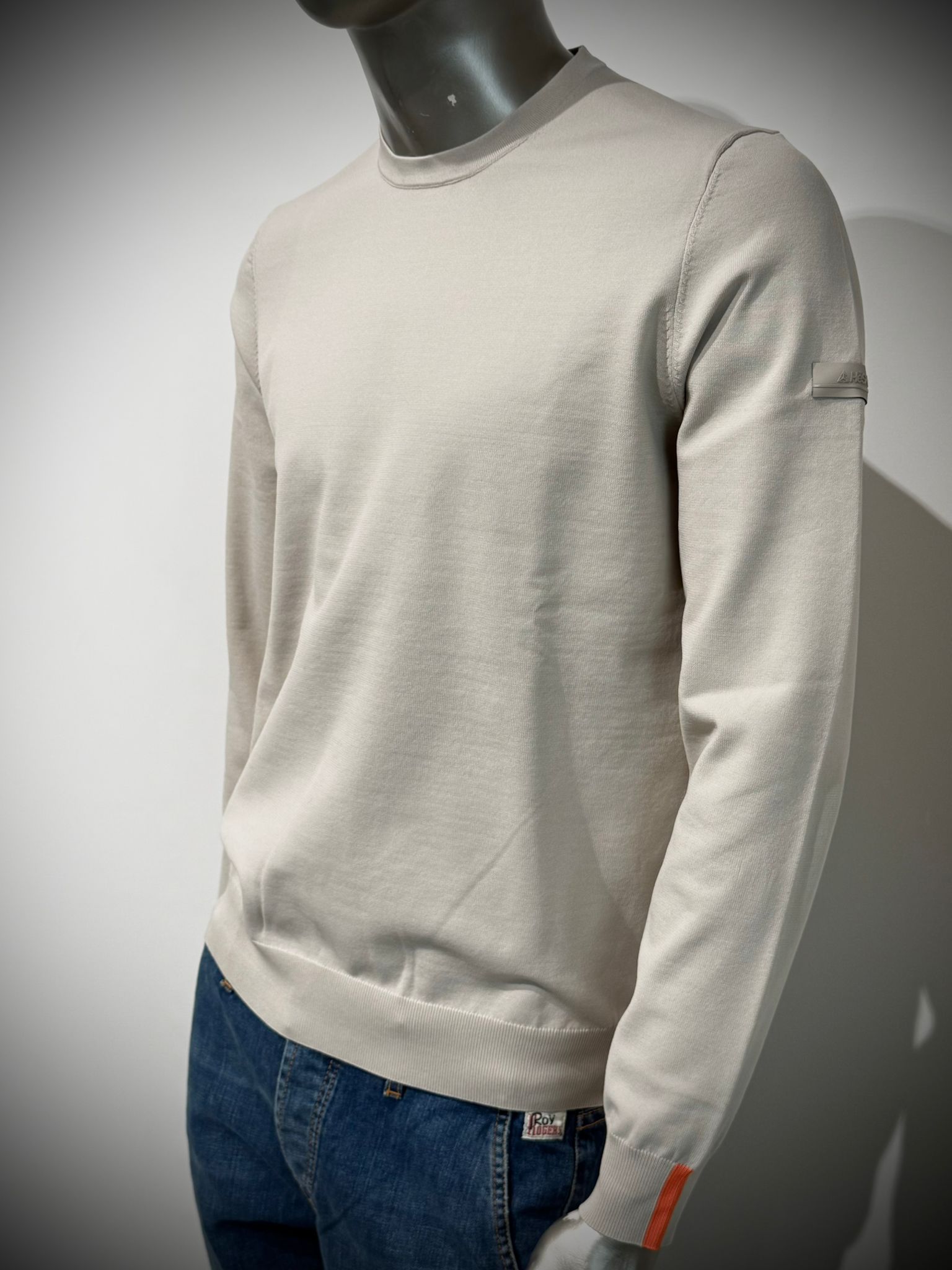 W5-0006 Maglia Girocollo Tech Merino Mastice Man