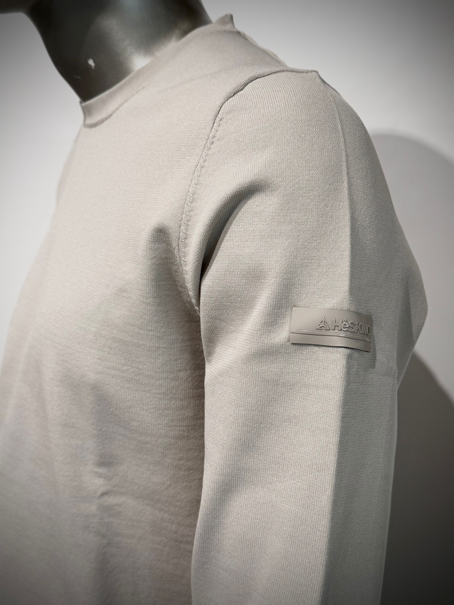 W5-0006 Maglia Girocollo Tech Merino Mastice Man