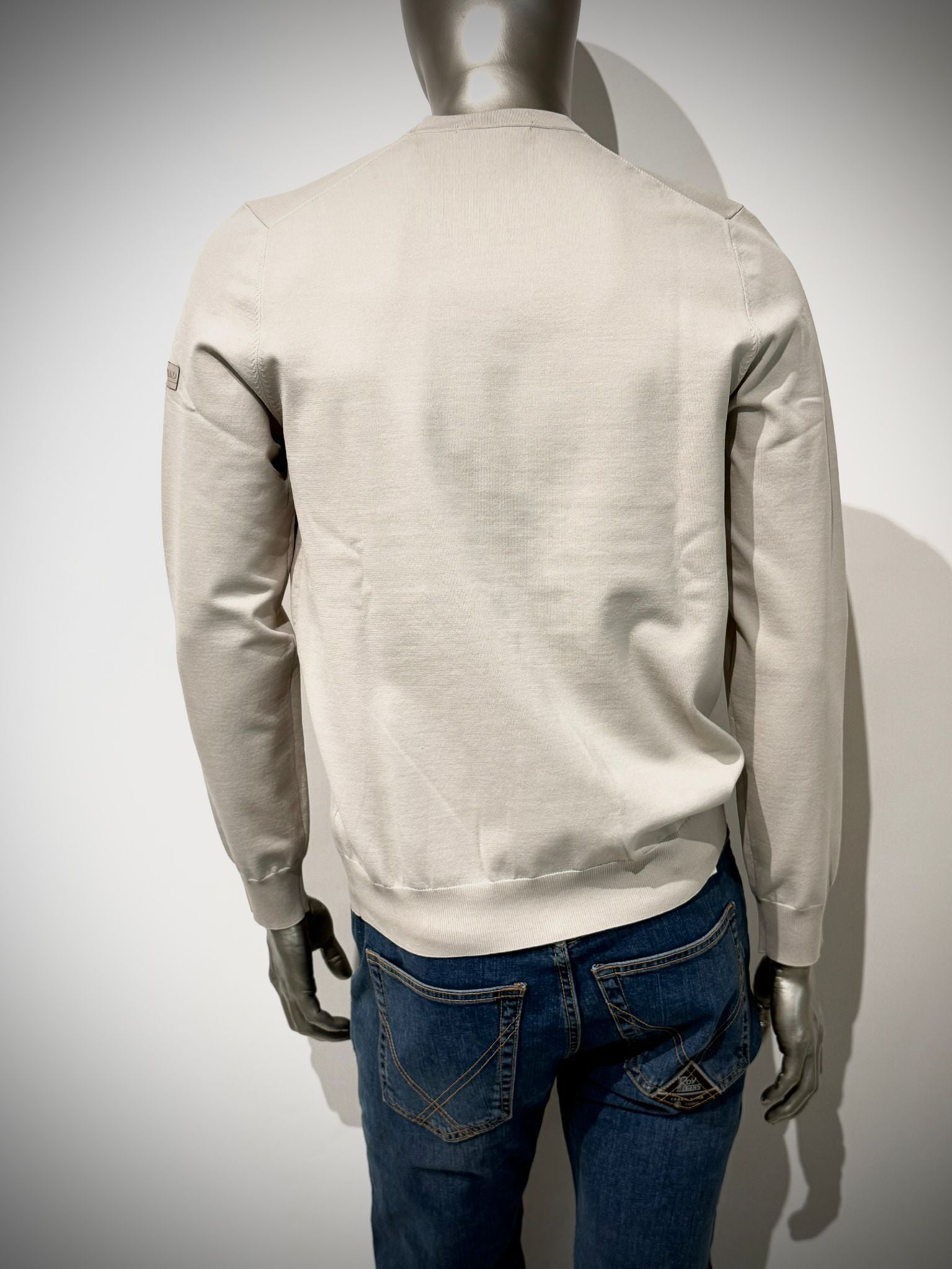 W5-0006 Maglia Girocollo Tech Merino Mastice Man