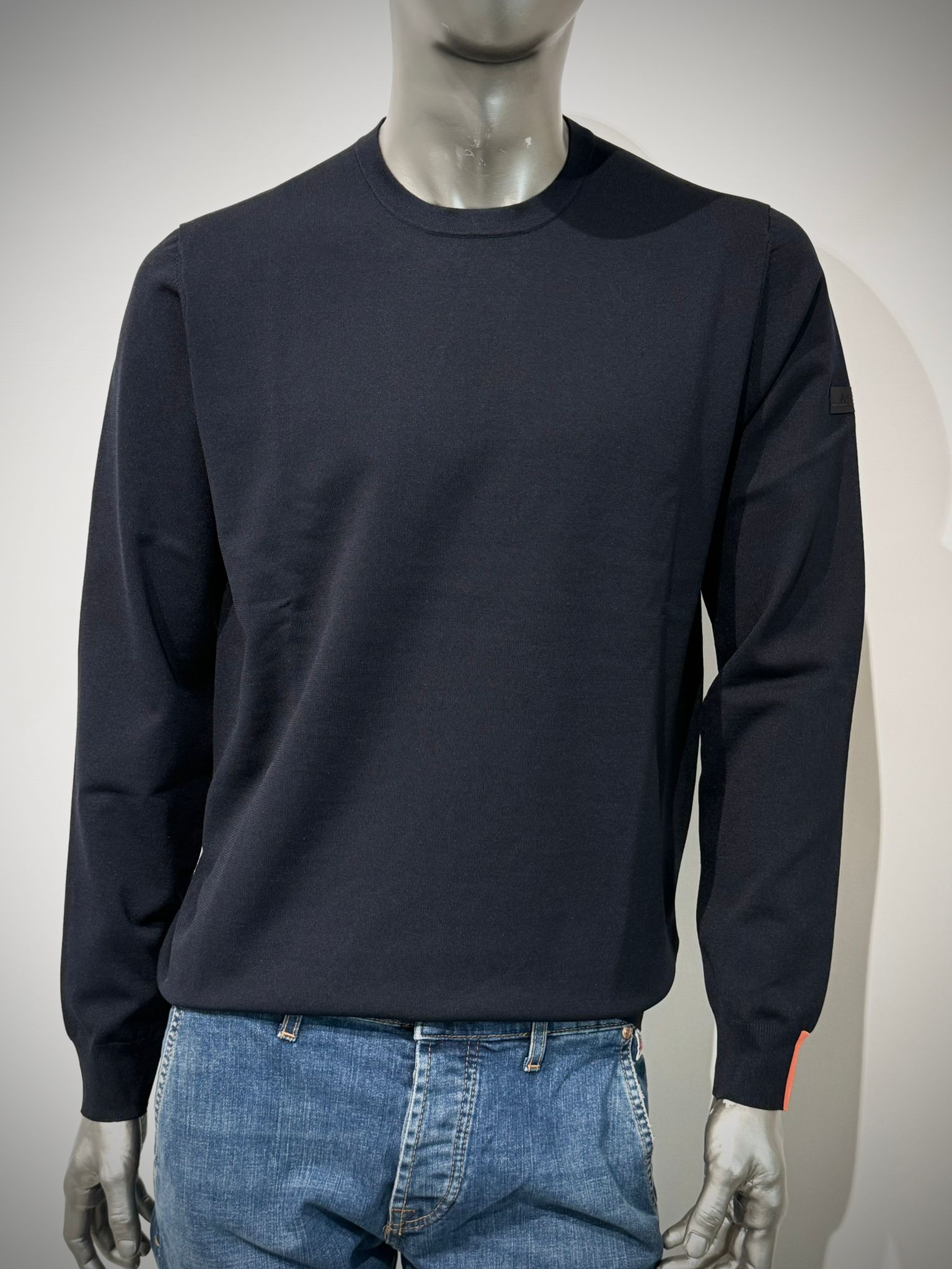 W5-0006 Maglia Girocollo Tech Merino Blue Man