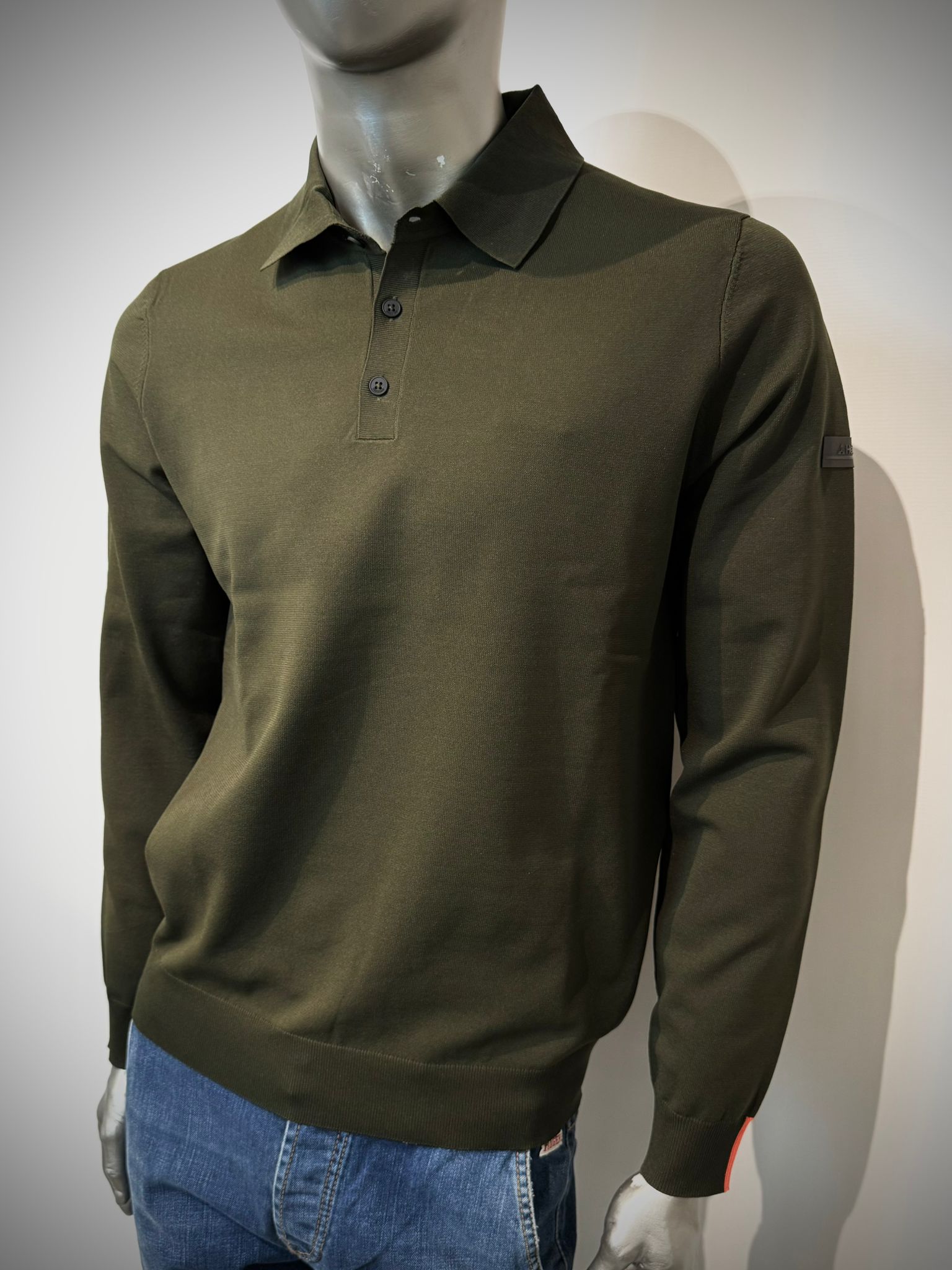 W5-0009 Polo Tech Merino Militare Man
