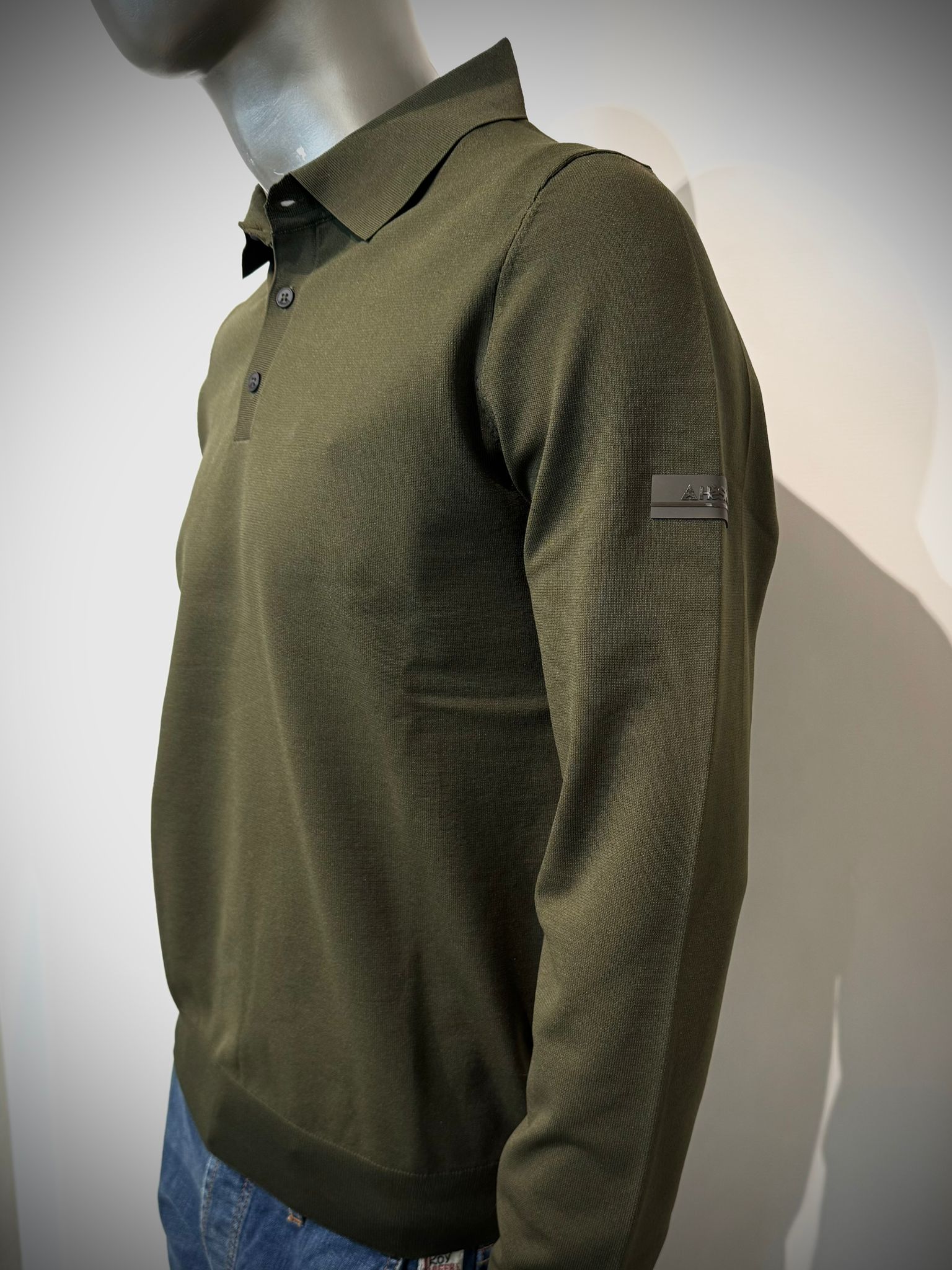 W5-0009 Polo Tech Merino Militare Man