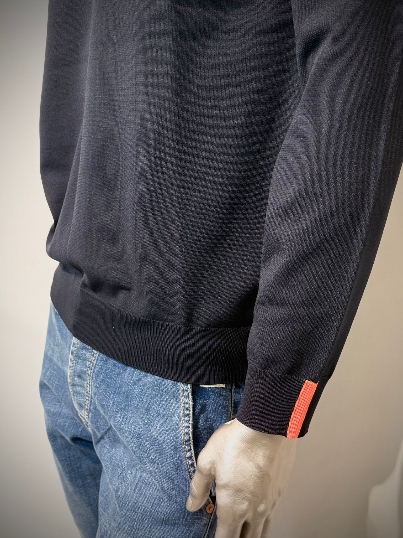 W5-0009 Polo Tech Merino Blue Man