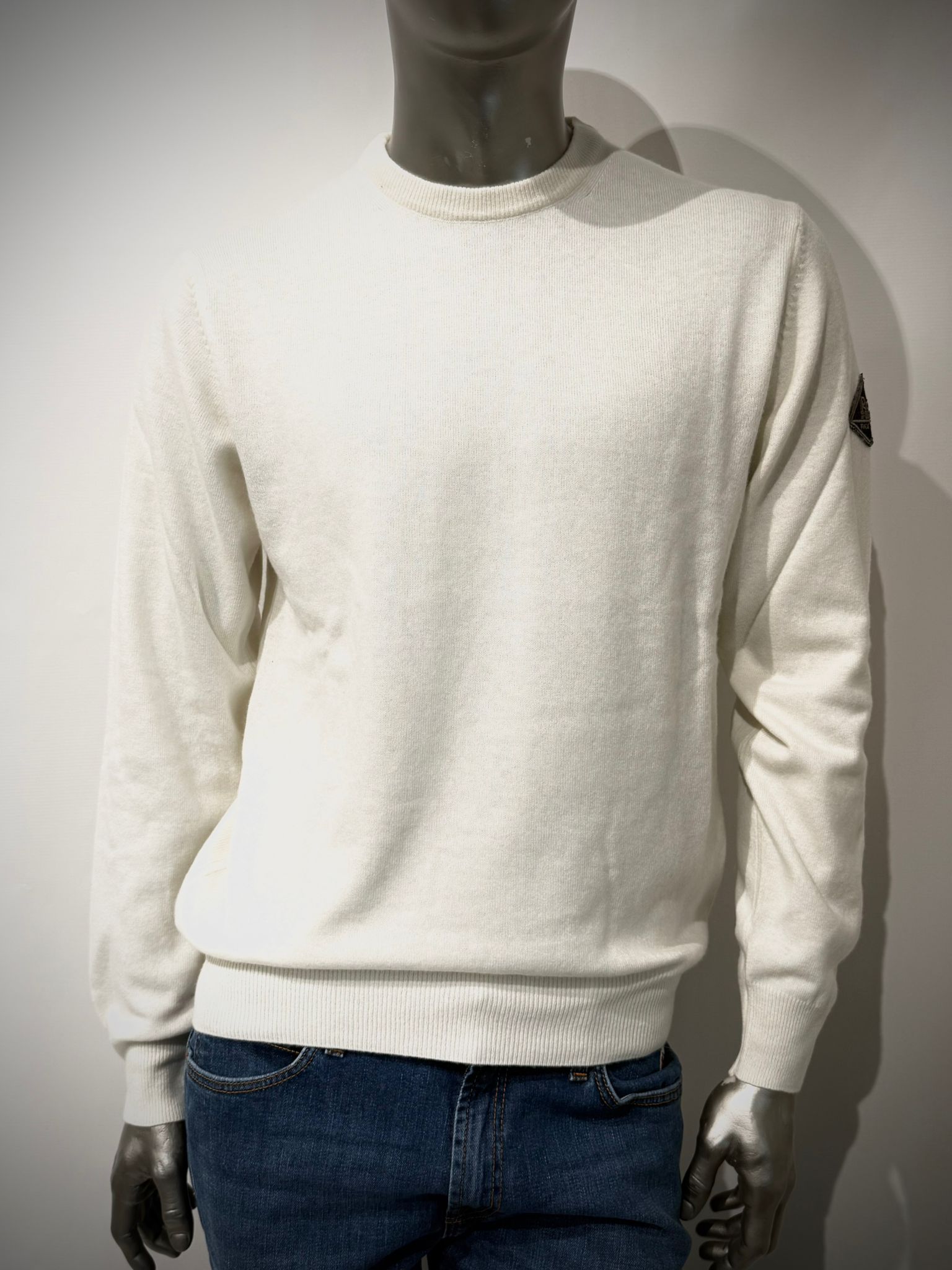 UW5-CREW Maglia Girocollo Lana Cashmere Natural Man