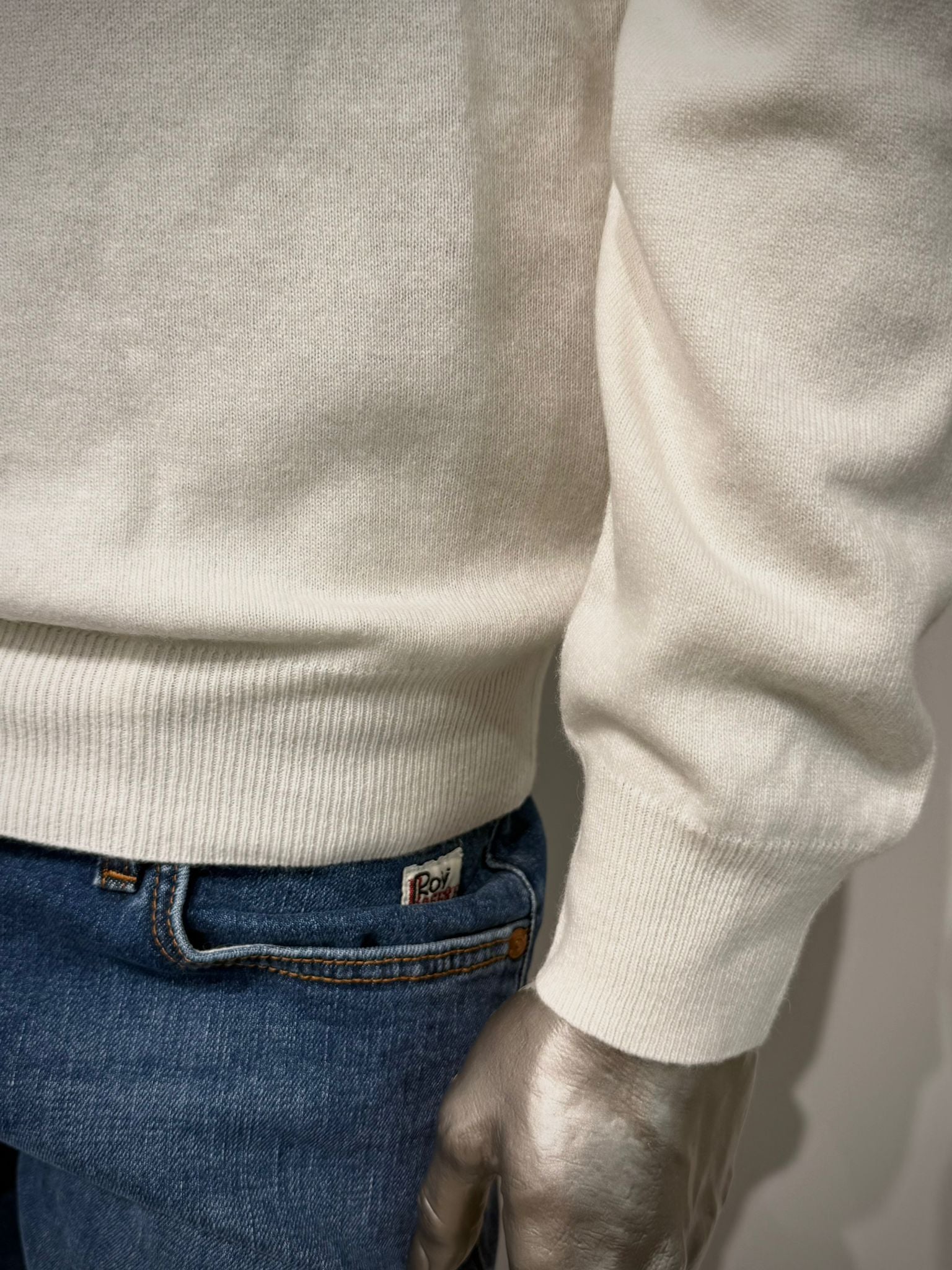 UW5-CREW Maglia Girocollo Lana Cashmere Natural Man