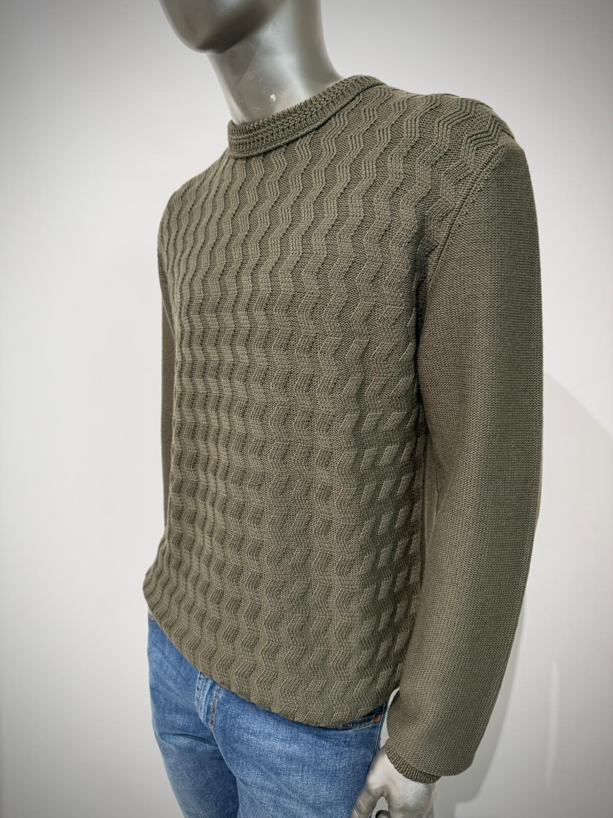 W5-0125 Maglia Girocollo Con Motivo Kaky42 Man