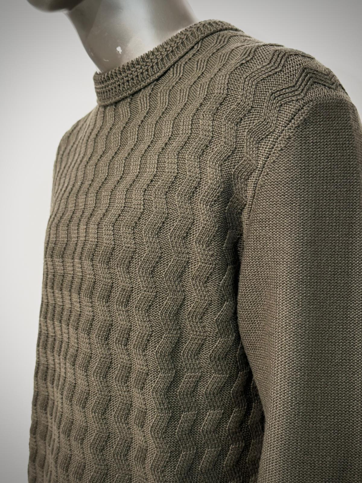 W5-0125 Maglia Girocollo Con Motivo Kaky42 Man