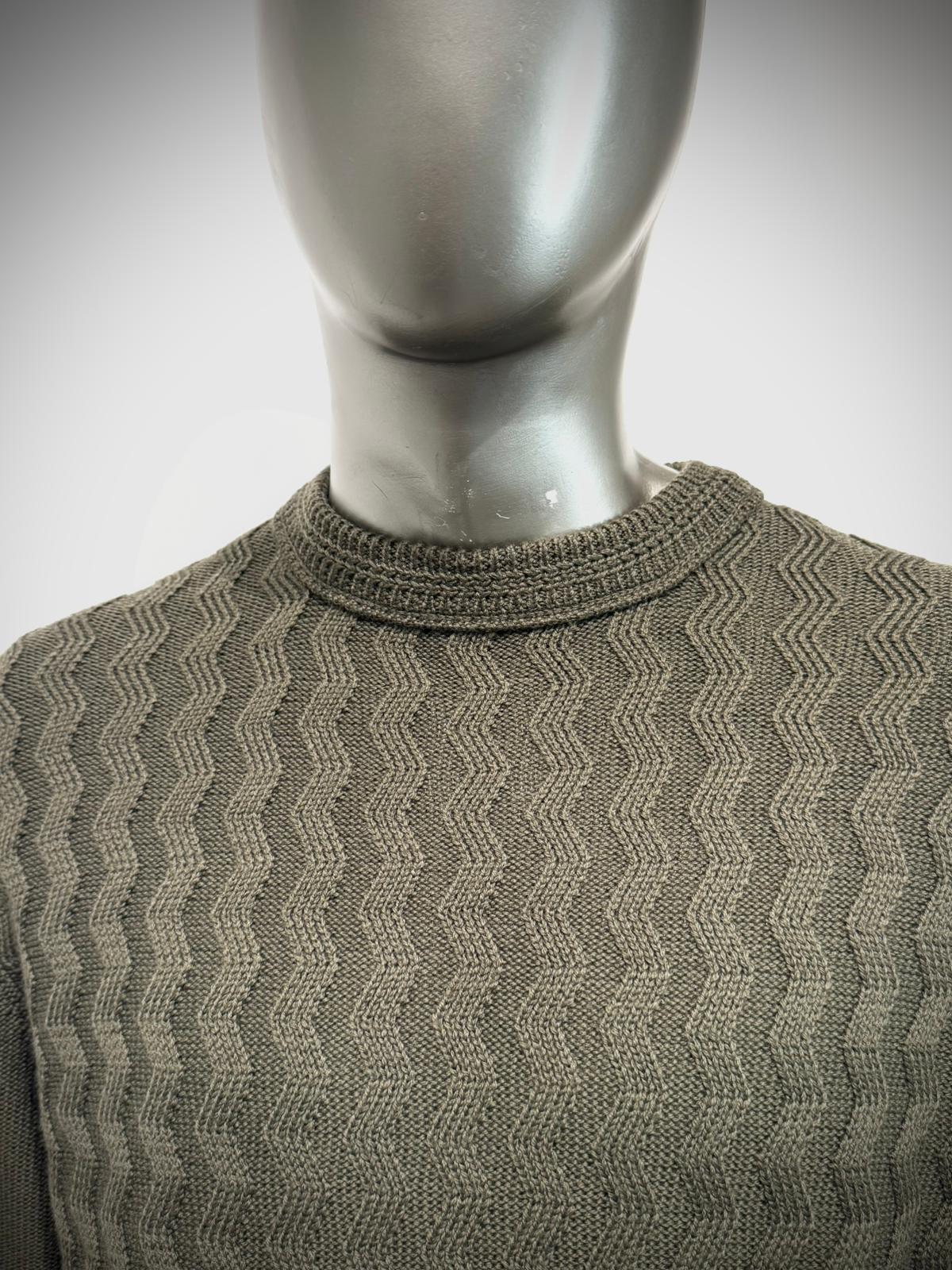 W5-0125 Maglia Girocollo Con Motivo Kaky42 Man