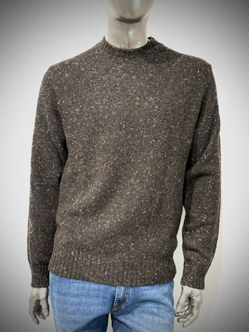 W5-9131 Maglia Girocollo Mélange Moro33 Man